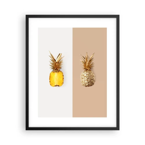 Plakat w czarnej ramie - Ananas dla nas - 40x50 cm