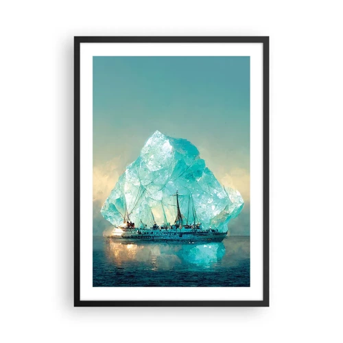 Plakat w czarnej ramie - Arktyczny brylant - 50x70 cm