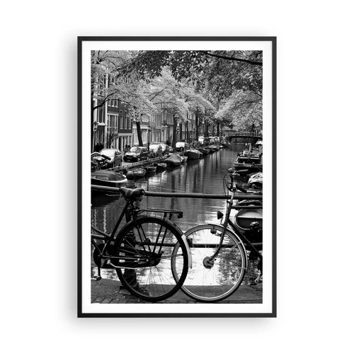 Plakat w czarnej ramie - Bardzo holenderski widok - 70x100 cm