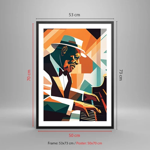 Plakat w czarnej ramie - Cały ten jazz - 50x70 cm