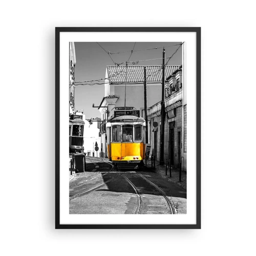 Plakat w czarnej ramie - Duch Lizbony - 50x70 cm