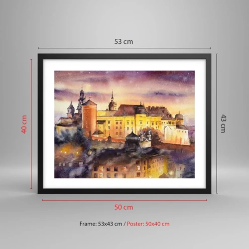 Plakat w czarnej ramie - Historia i baśń - 50x40 cm