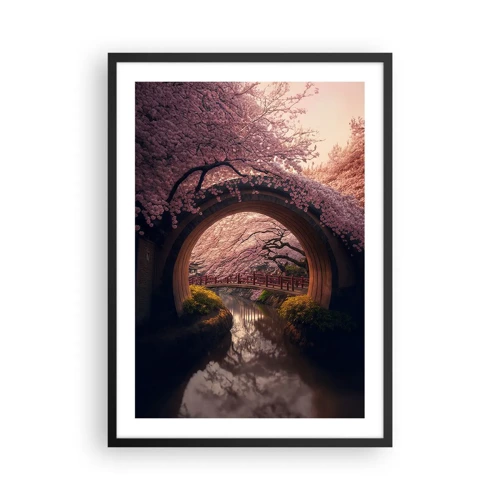 Plakat w czarnej ramie - Japońska wiosna - 50x70 cm