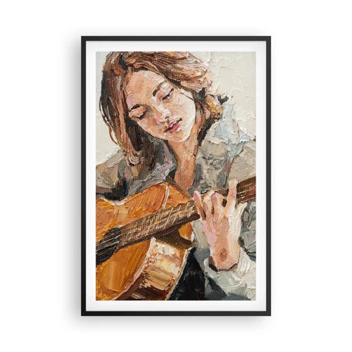 Plakat w czarnej ramie - Koncert na gitarę i dziewczęce serce - 61x91 cm