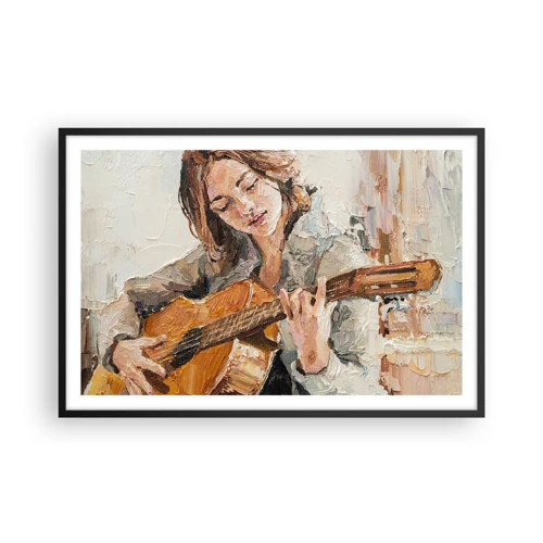 Plakat w czarnej ramie - Koncert na gitarę i dziewczęce serce - 91x61 cm