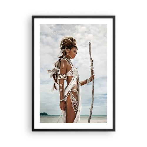 Plakat w czarnej ramie - Królowa tropików - 50x70 cm