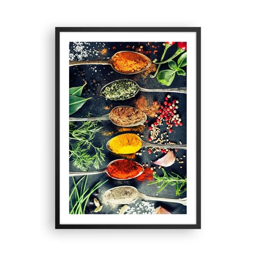 Plakat w czarnej ramie - Kulinarna magia - 50x70 cm