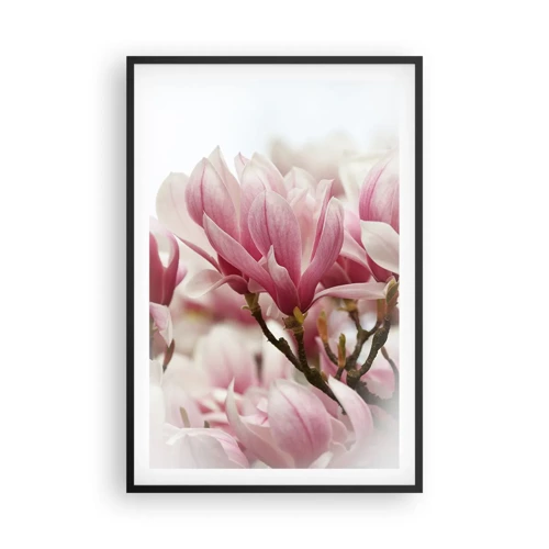 Plakat w czarnej ramie - Kwiaty wiosny - 61x91 cm