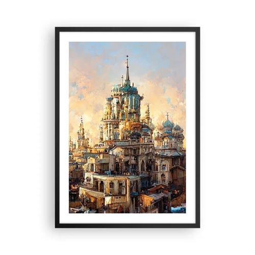 Plakat w czarnej ramie - Miasto miast - Monumentalna architektura w ciepłych barwach - 50x70cm