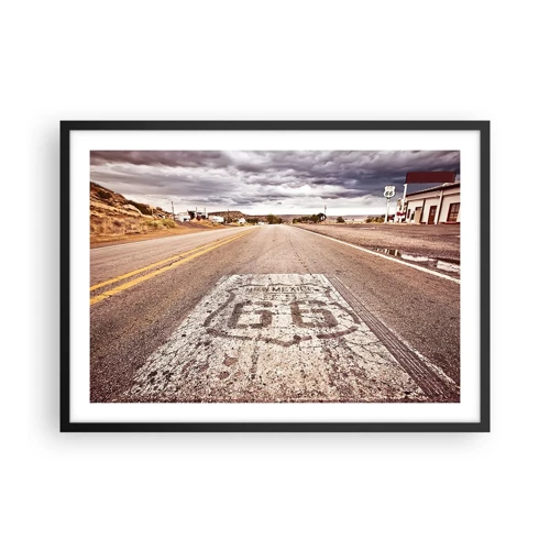 Plakat w czarnej ramie - Mother Road - amerykańska legenda - 70x50 cm