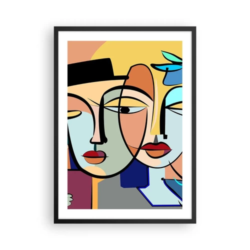 Plakat w czarnej ramie - Picassowskie randez vous - 50x70 cm