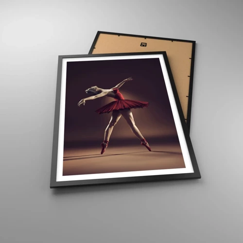 Plakat w czarnej ramie - Prima ballerina - 50x70 cm