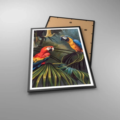 Plakat w czarnej ramie - Romantyzm w tropikach - 61x91 cm