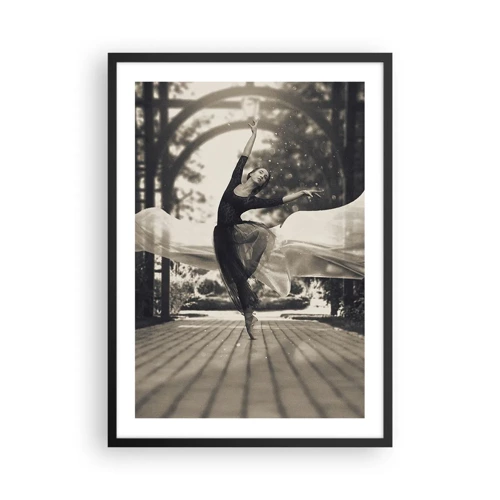 Plakat w czarnej ramie - Taniec ducha ogrodu - 50x70 cm