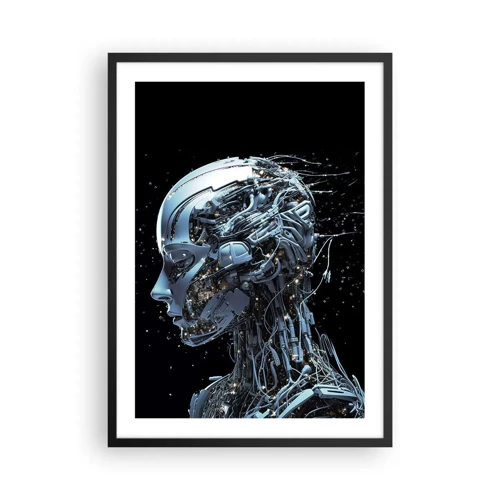 Plakat w czarnej ramie - Technologia jest kobietą - 50x70 cm