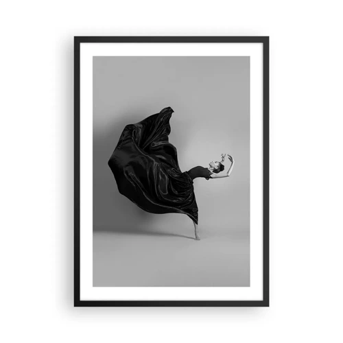 Plakat w czarnej ramie - Uskrzydlona muzyką - 50x70 cm