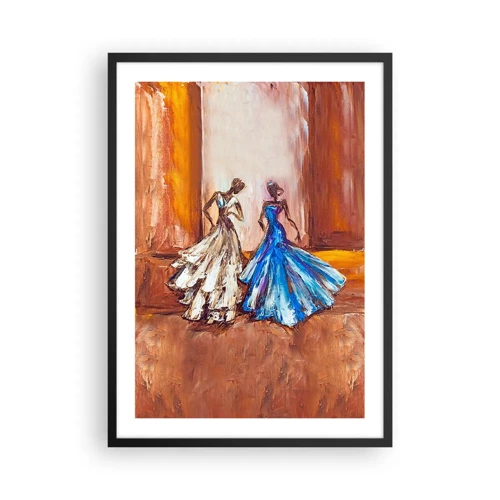 Plakat w czarnej ramie - Wdzięczny duet - 50x70 cm