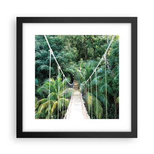 Plakat w czarnej ramie - Welcome to the jungle! - 30x30 cm