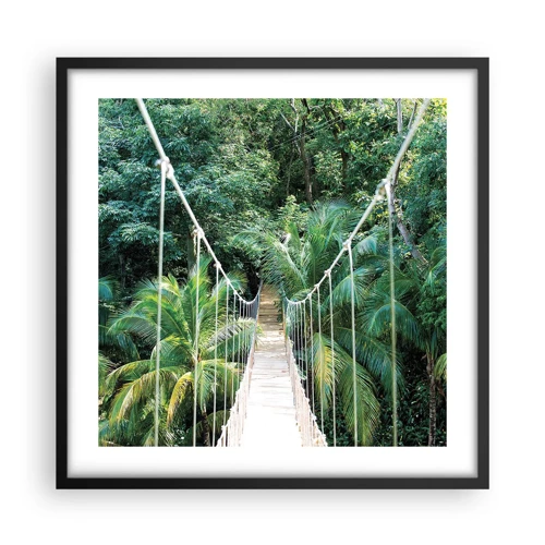 Plakat w czarnej ramie - Welcome to the jungle! - 50x50 cm