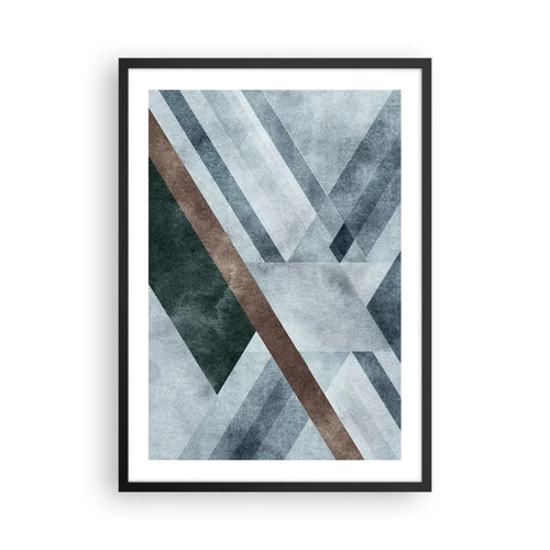 Plakat w czarnej ramie - Wyszukana elegancja geometrii - 50x70 cm