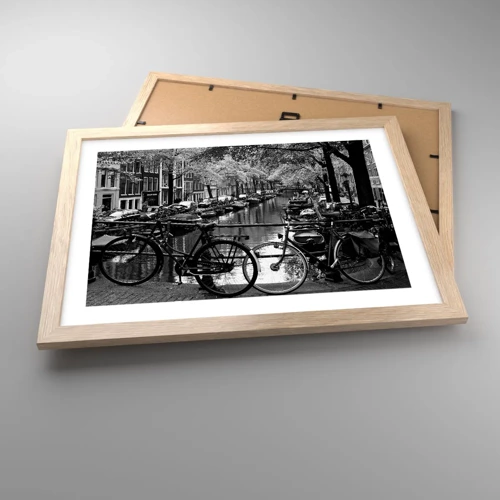 Plakat w ramie jasny dąb - Bardzo holenderski widok - 40x30 cm