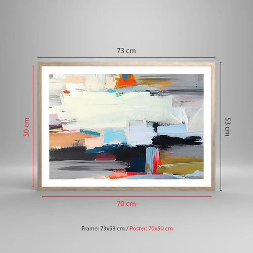 Plakat w ramie jasny dąb - Jest metoda? - 70x50 cm