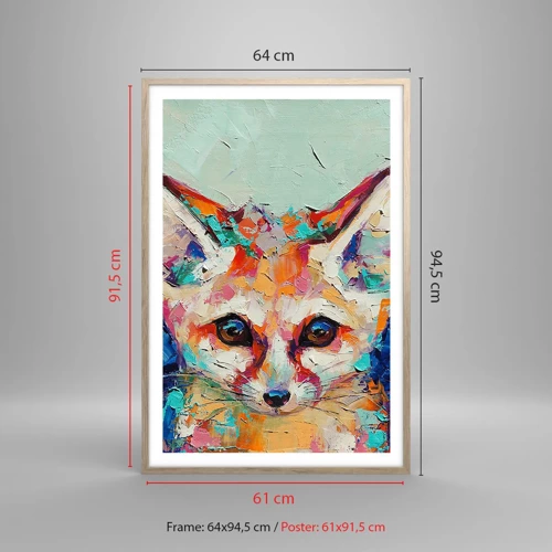 Plakat w ramie jasny dąb - Jesteście na mnie gotowi? - 61x91 cm