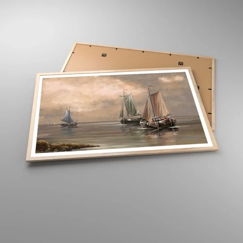 Plakat w ramie jasny dąb - Powrót żeglarzy - 91x61 cm