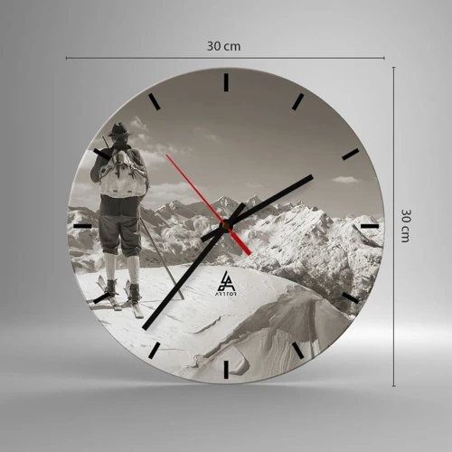 Zegar ścienny - A góry te same - 30x30 cm