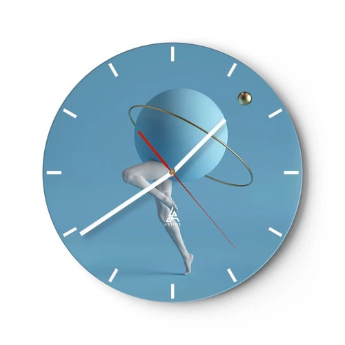 Zegar ścienny - A planety szaleją - 30x30 cm