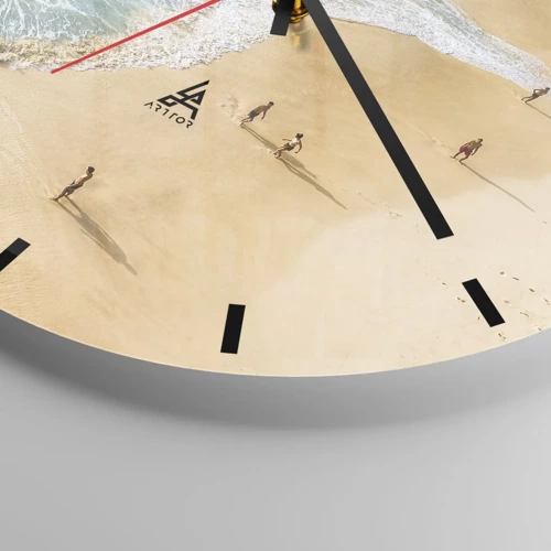 Zegar ścienny - A potem słońce, plaża… - 30x30 cm