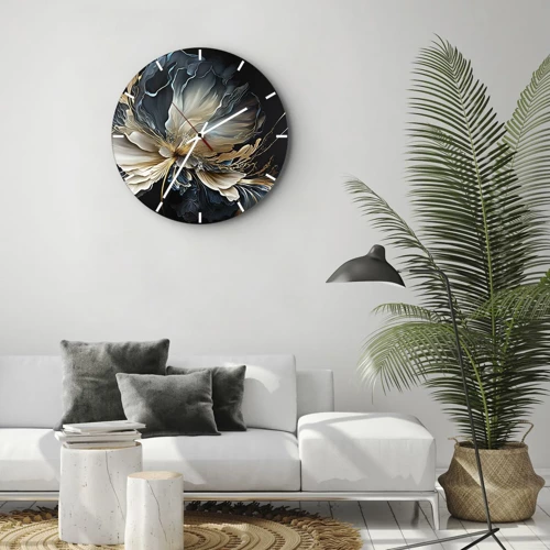 Zegar ścienny - Baśniowy kwiat paproci - 30x30 cm