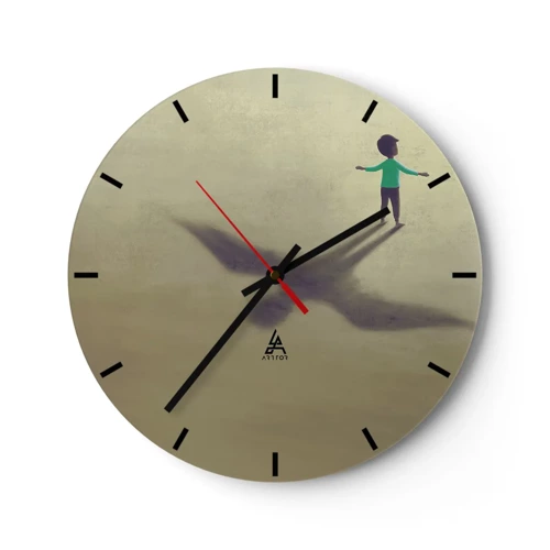 Zegar ścienny - Bohater przyszłości - 30x30 cm
