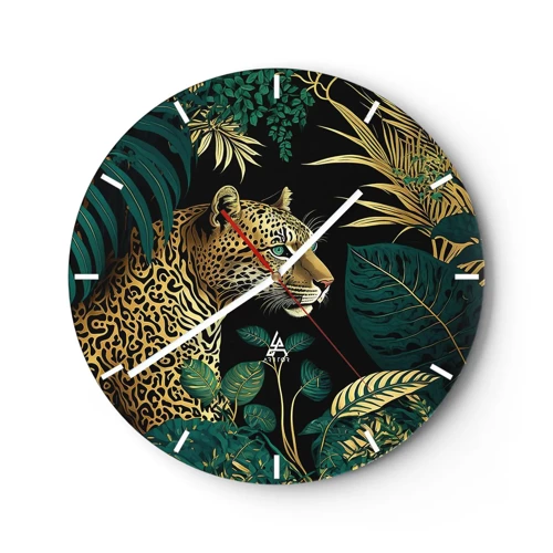 Zegar ścienny - Gospodarz w dżungli - 30x30 cm