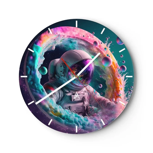 Zegar ścienny - Gwiezdne wrota - 30x30 cm