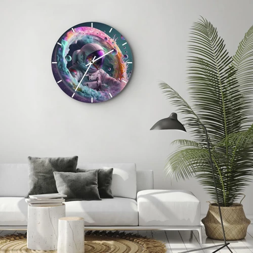 Zegar ścienny - Gwiezdne wrota - 30x30 cm