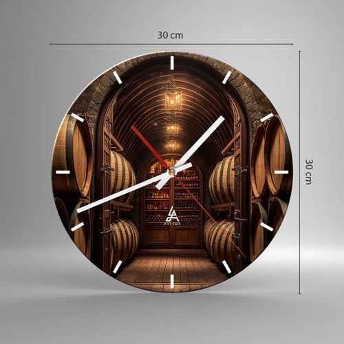 Zegar ścienny - Klimatyczna piwnica - 30x30 cm