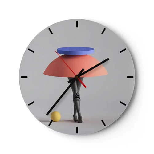 Zegar ścienny - Kompozycja surrealistyczna - 30x30 cm