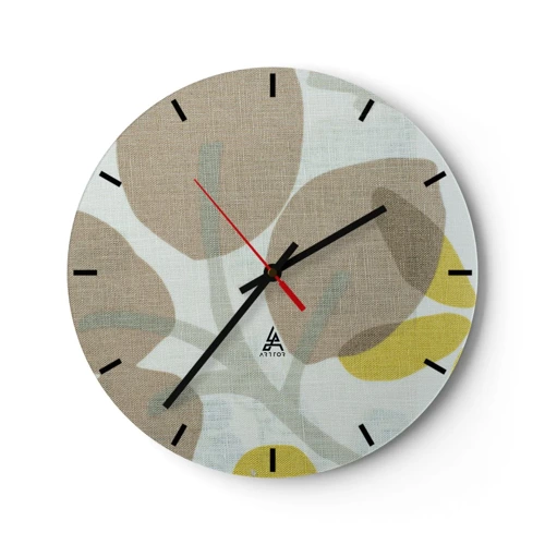 Zegar ścienny - Kompozycja w pełnym słońcu - 30x30 cm