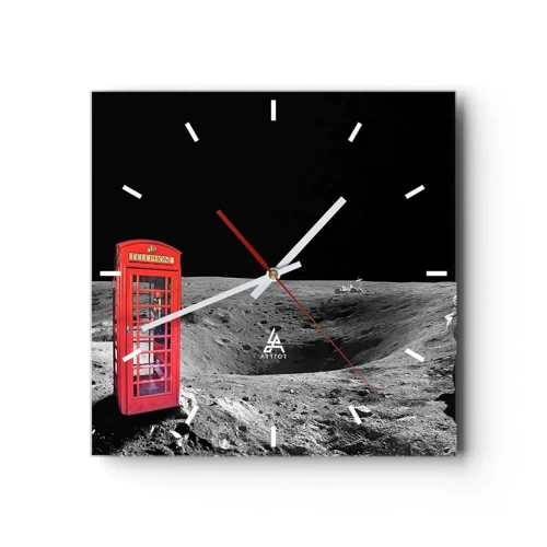 Zegar ścienny - Kosmiczny żart - 30x30 cm