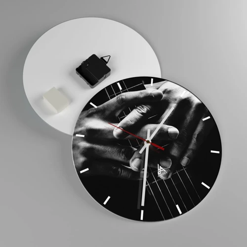 Zegar ścienny - Modlitwa artysty - 30x30 cm