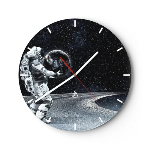 Zegar ścienny - Na Mlecznej Drodze - 30x30 cm