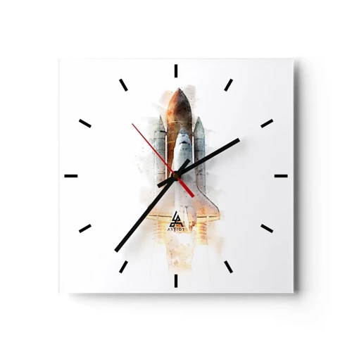 Zegar ścienny - Odkrywcy na start - 30x30 cm
