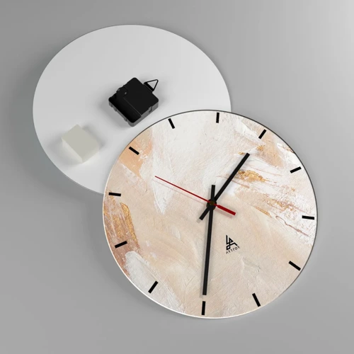 Zegar ścienny - Pastelowa kompozycja - 30x30 cm