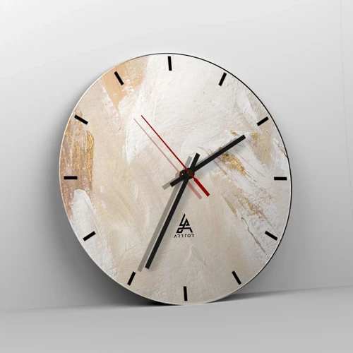 Zegar ścienny - Pastelowa kompozycja - 30x30 cm
