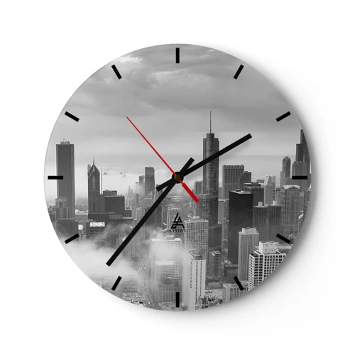 Zegar ścienny - Pejzaż amerykański - 30x30 cm