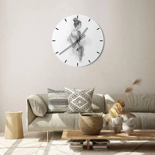 Zegar ścienny - Piękna jak malowanie - 30x30 cm