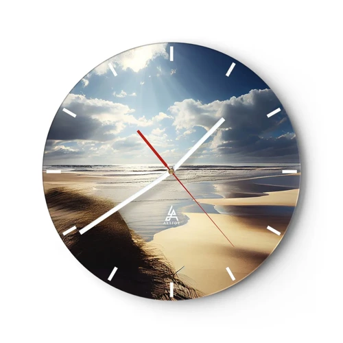 Zegar ścienny - Plaża, dzika plaża - 30x30 cm
