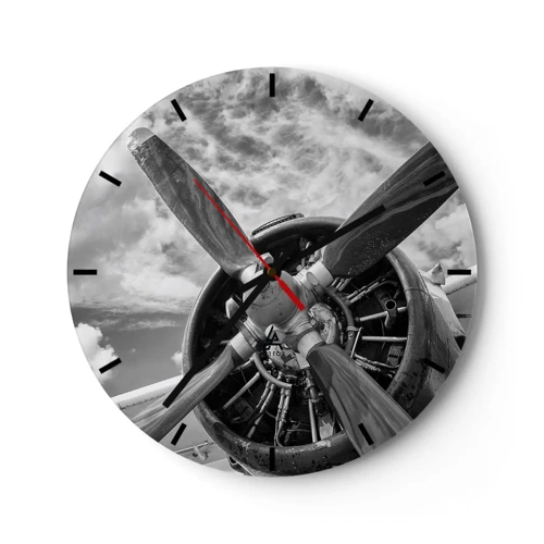 Zegar ścienny - Pogromca przestworzy - 30x30 cm