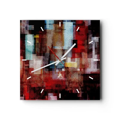 Zegar ścienny - Pomieszanie z poplątaniem - 30x30 cm